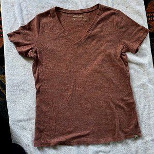 Eddie Bauer Women's T-shirt Size Large V neck